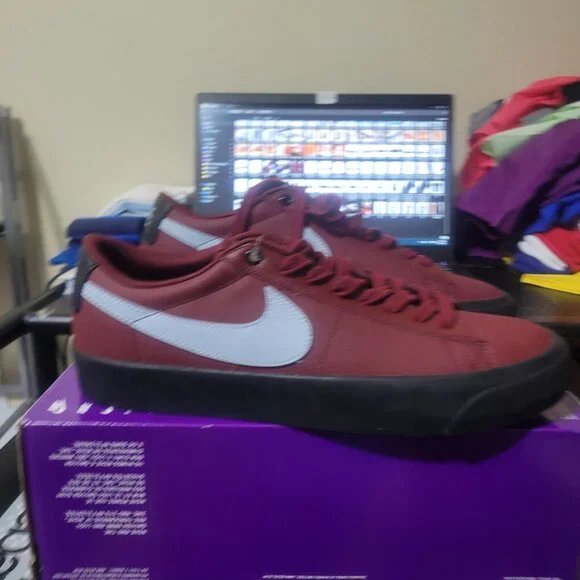 Nike SB Blazer Low Pro GT Grant Taylor Team Red Light Blue DV1226-600 11 & 12 - Picture 5 of 15